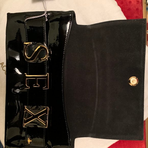 NWT Vivienne Westwood "SEX" clutch black (ITALY) - Picture 3 of 8